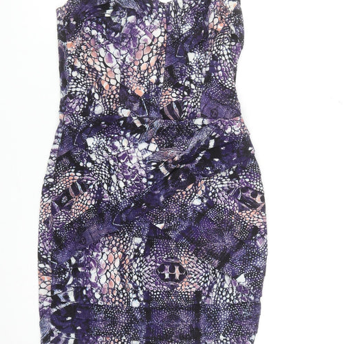 Lipsy Women’s Multicoloured Strapless Bodycon Dress Size 12