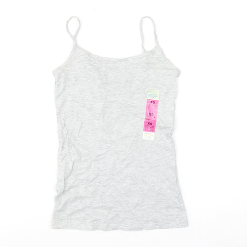 Primark Womens Grey XS Camisole Stretch Tank Top