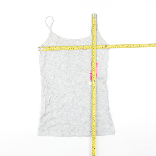 Primark Womens Grey XS Camisole Stretch Tank Top