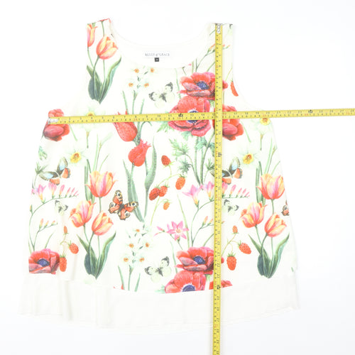 Kelly & Grace Women's Multicoloured Floral Sleeveless Camisole Top M