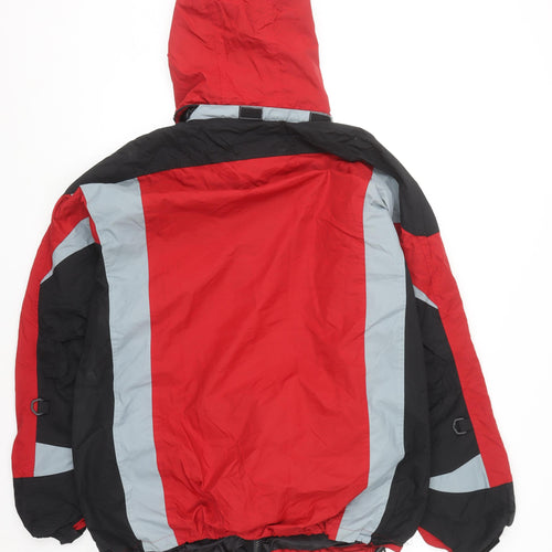 YDI Men's Red XL Hooded Waterproof Windproof Parka Jacket