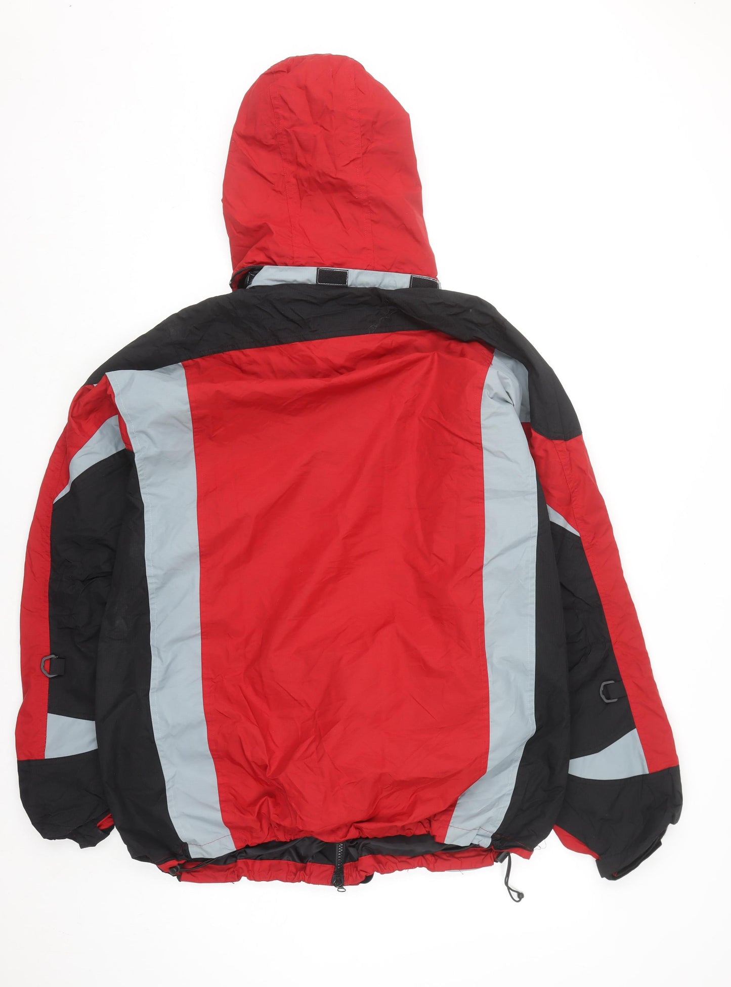 YDI Men's Red XL Hooded Waterproof Windproof Parka Jacket