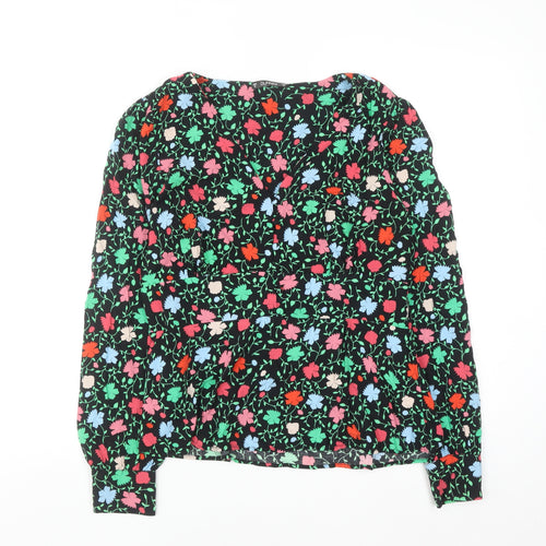 Dunnes Women’s Multicoloured Floral Viscose Blouse Size M Long Sleeve