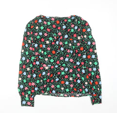 Dunnes Women’s Multicoloured Floral Viscose Blouse Size M Long Sleeve