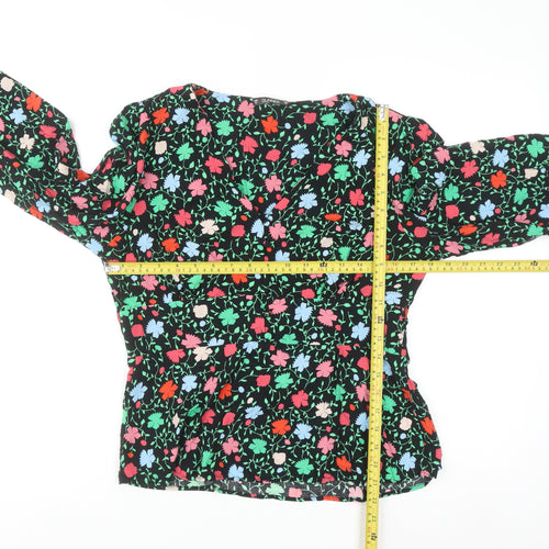 Dunnes Women’s Multicoloured Floral Viscose Blouse Size M Long Sleeve