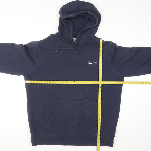 Nike Men's Blue XL Pullover Hoodie Fleece Cotton Logo Sportswear