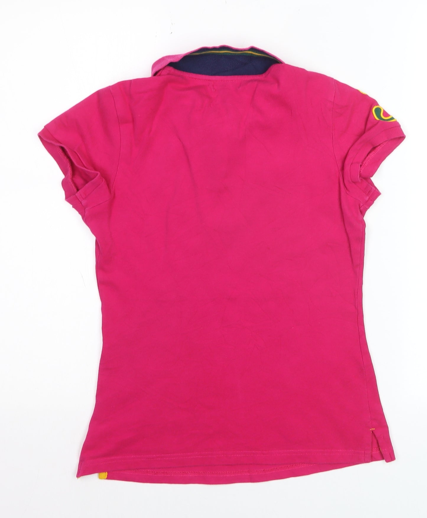 U.S. Polo Assn. Women's Pink Polo Shirt Size S Embroidered Classic Style