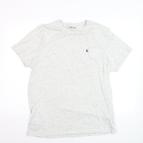 Jack Wills Men's Grey Speckled Slim Fit Crew Neck T-Shirt XL