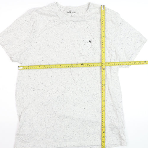 Jack Wills Men's Grey Speckled Slim Fit Crew Neck T-Shirt XL