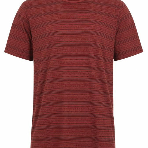 Jack & Jones Men's Red Striped Crew Neck T-Shirt Size L