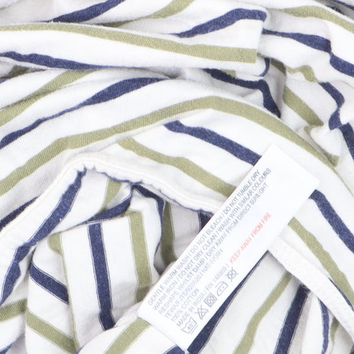 Fat Face Women's Multicoloured Striped Cotton Long Sleeve T-Shirt Size 18