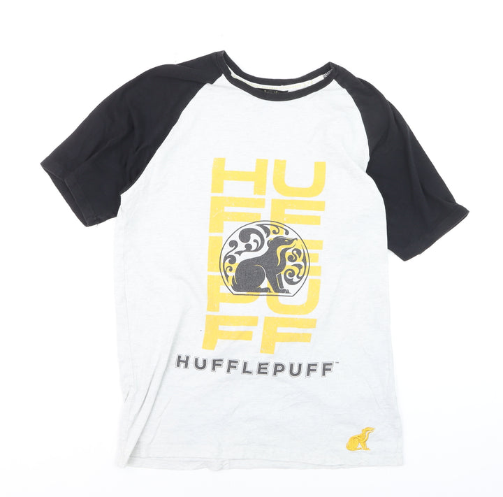 Harry Potter Hufflepuff Men's Multicoloured Graphic T-Shirt Size S