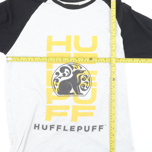 Harry Potter Hufflepuff Men's Multicoloured Graphic T-Shirt Size S