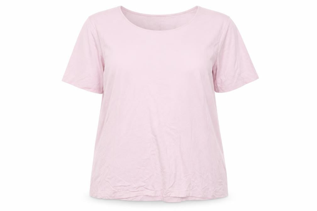 Viyella Women Pink XL Basic Short Sleeve Scoop Neck T-Shirt