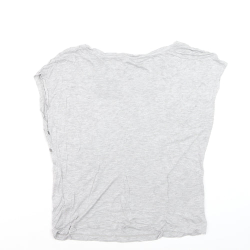 Mint Velvet Women's Grey Bird Print Viscose T-Shirt Size 10