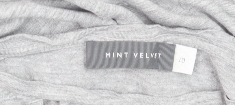 Mint Velvet Women's Grey Bird Print Viscose T-Shirt Size 10