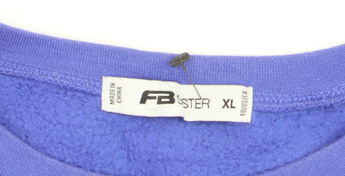 FB Sister Womens Blue Championship Graphic Pullover Sweatshirt XL