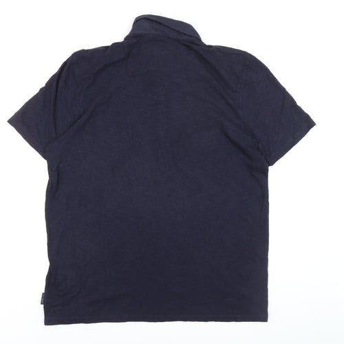 Ted Baker Men’s Blue Cotton Blend Polo Shirt Size L