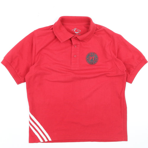 GRYZKO Men’s Red Personal Trainer Polo Shirt Size S Activewear Top
