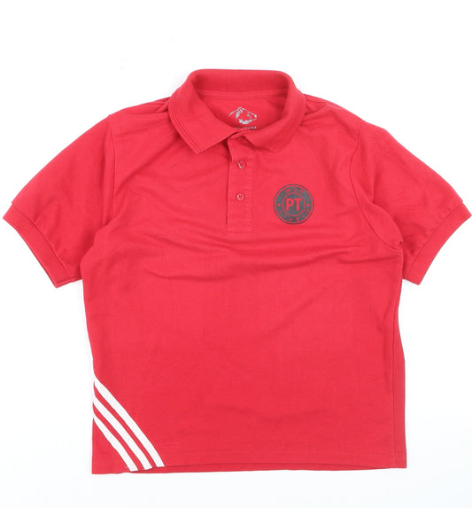 GRYZKO Men’s Red Personal Trainer Polo Shirt Size S Activewear Top