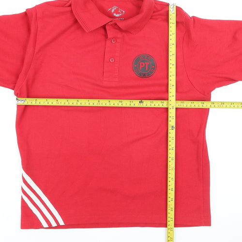 GRYZKO Men’s Red Personal Trainer Polo Shirt Size S Activewear Top