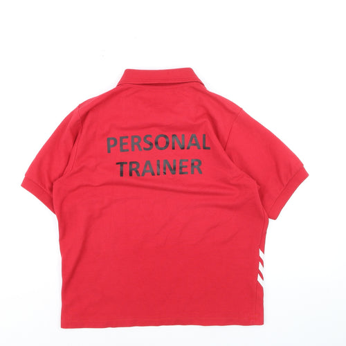 GRYZKO Men’s Red Personal Trainer Polo Shirt Size S Activewear Top