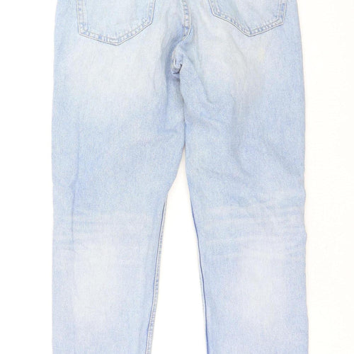 &Denim Women Blue Size 6 Boyfriend Distressed Jeans