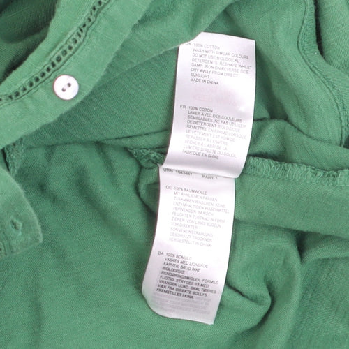 White Stuff Women's Green Cotton Button-Up Shirt UK 12