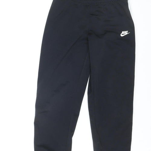 Nike Boys Black XS Jogger Track Pants with Side Stripe