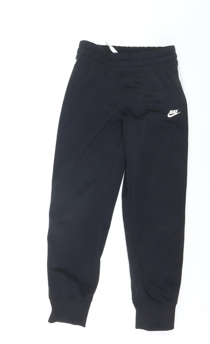 Nike Boys Black XS Jogger Track Pants with Side Stripe