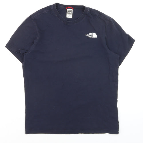 The North Face Men's Blue Small Crew Neck Cotton Outdoor T-Shirt