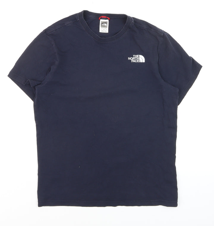 The North Face Men's Blue Small Crew Neck Cotton Outdoor T-Shirt