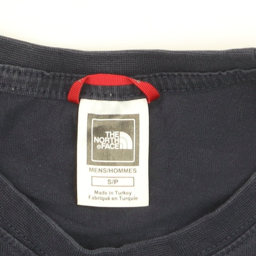 The North Face Men's Blue Small Crew Neck Cotton Outdoor T-Shirt