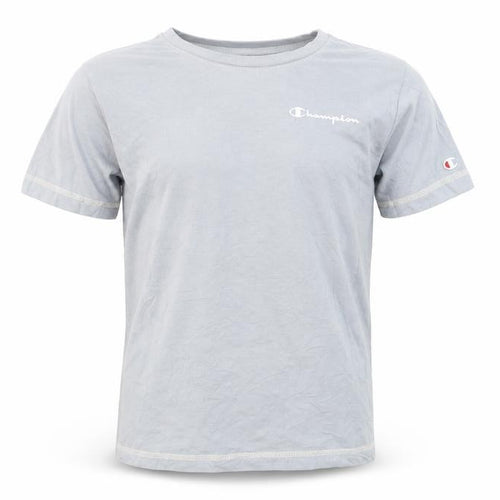 Champion Boys Blue Small Logo T-Shirt Short Sleeve Cotton Top