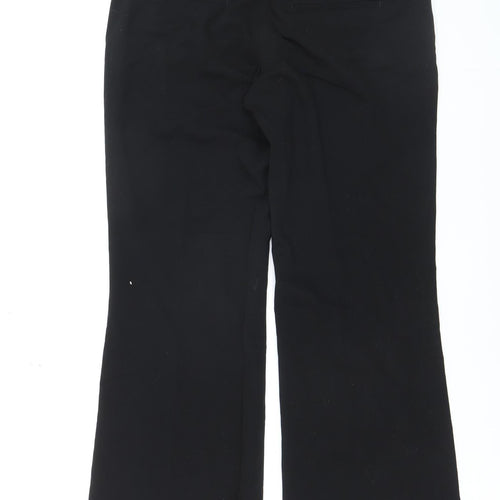 Next Women's Black Dress Pants Size 10 Regular Straight Leg Stretch