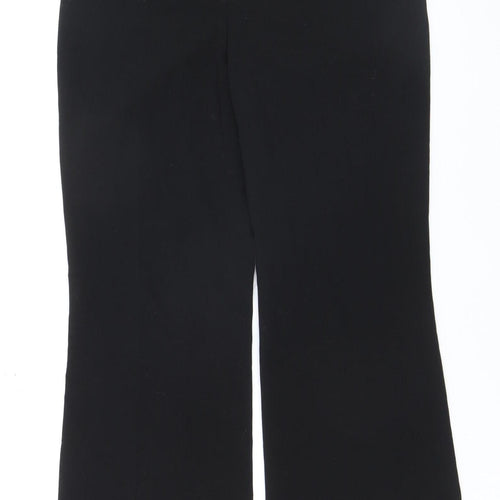 Next Women's Black Dress Pants Size 10 Regular Straight Leg Stretch