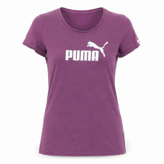 Puma Women's Purple Cotton Short Sleeve T-Shirt Size 12