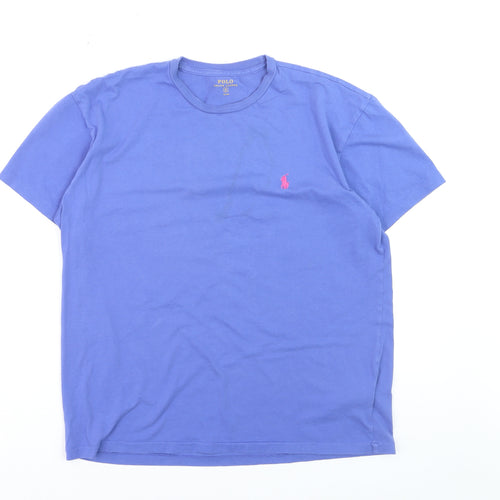 Polo Ralph Lauren Men's Blue Crew Neck Cotton T-Shirt Size S