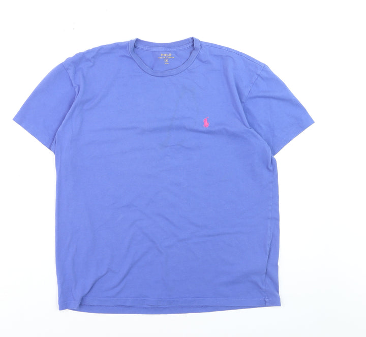 Polo Ralph Lauren Men's Blue Crew Neck Cotton T-Shirt Size S