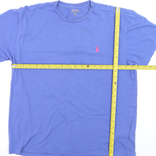 Polo Ralph Lauren Men's Blue Crew Neck Cotton T-Shirt Size S