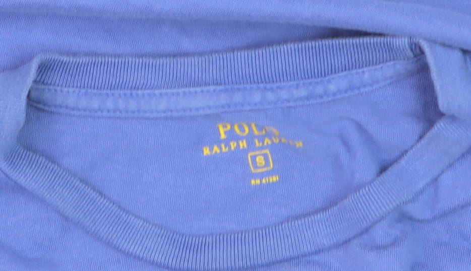 Polo Ralph Lauren Men's Blue Crew Neck Cotton T-Shirt Size S