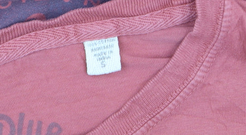 Blue 84 Men's Pink Cotton Banff Canada Long Sleeve Top Size S