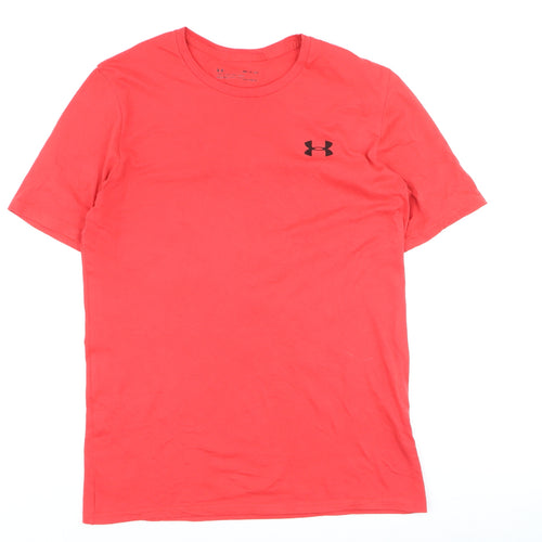 Under Armour Men's Red HeatGear Loose Fit Performance T-Shirt Small
