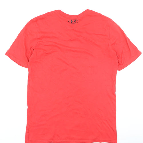 Under Armour Men's Red HeatGear Loose Fit Performance T-Shirt Small