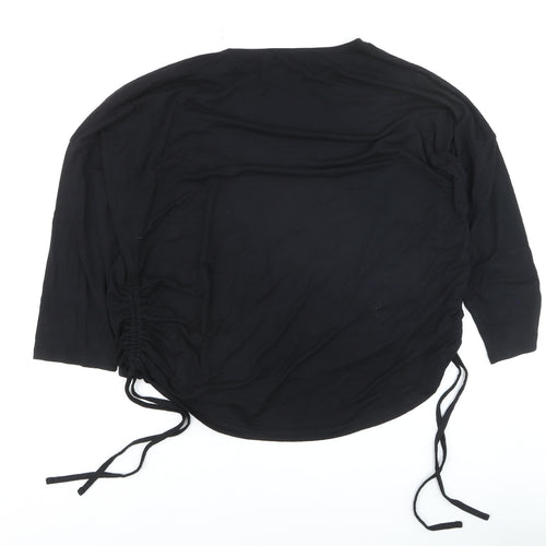 Select Women Black Long Sleeve Stretch Jersey Top L