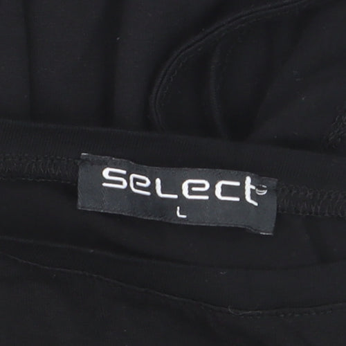 Select Women Black Long Sleeve Stretch Jersey Top L