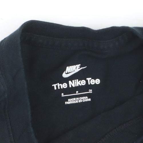 Nike Women's Black Graphic T-Shirt Small Short Sleeve Cotton