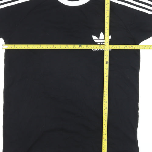 Adidas Womens Black L Basic Jersey Short Sleeve T-Shirt