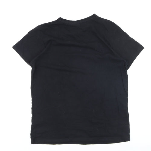 Stranger Things Men's Black L Graphic Cotton T-Shirt