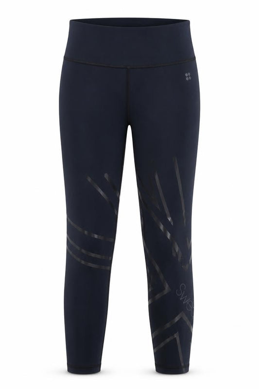Front view of Sweaty Betty Women Black S Leggings Gym Training Yoga Trousers